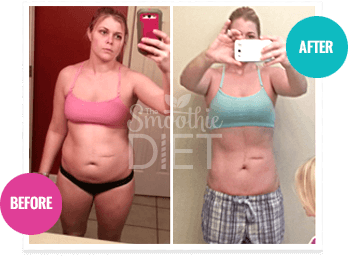 The Smoothie Diet before and after results — second real customer weight loss transformation